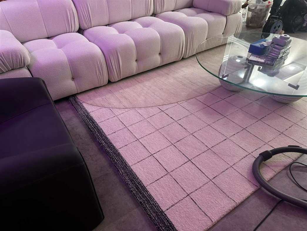 Before and after floor scrubber deep cleaning Dubai